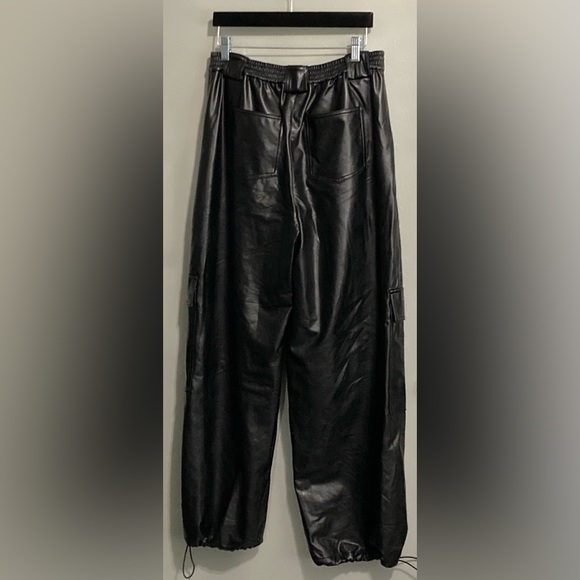 SIMKHAI Sofia Vegan Leather Cargo Pants - Picture 7 of 7